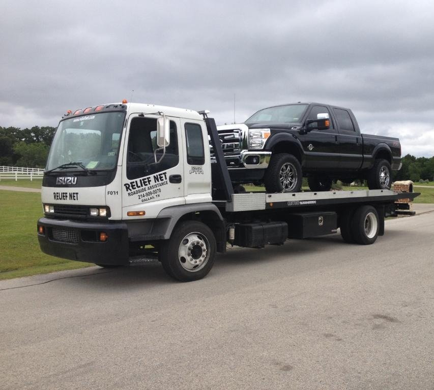 Relief Net Truck loaded with Medium Duty Truck